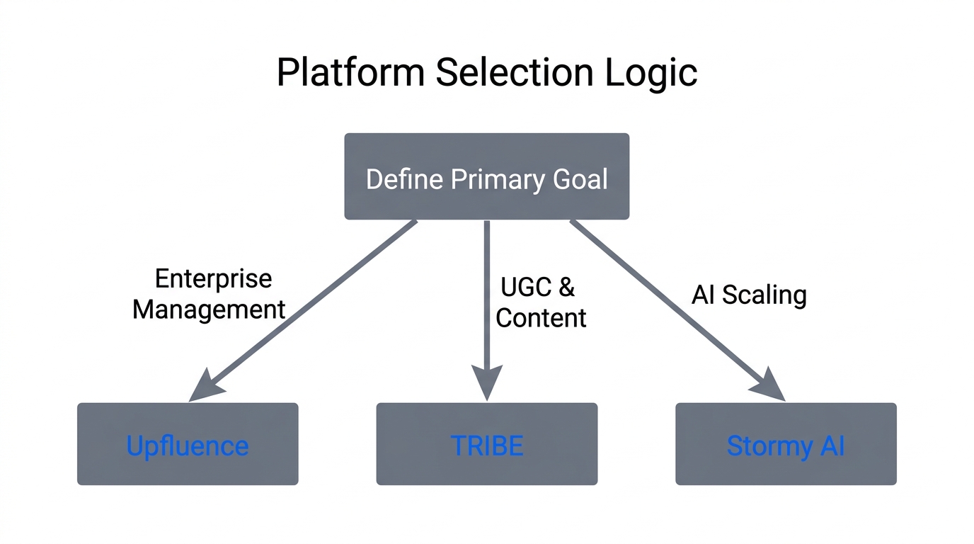 A strategic decision tree to help brands choose the right platform.