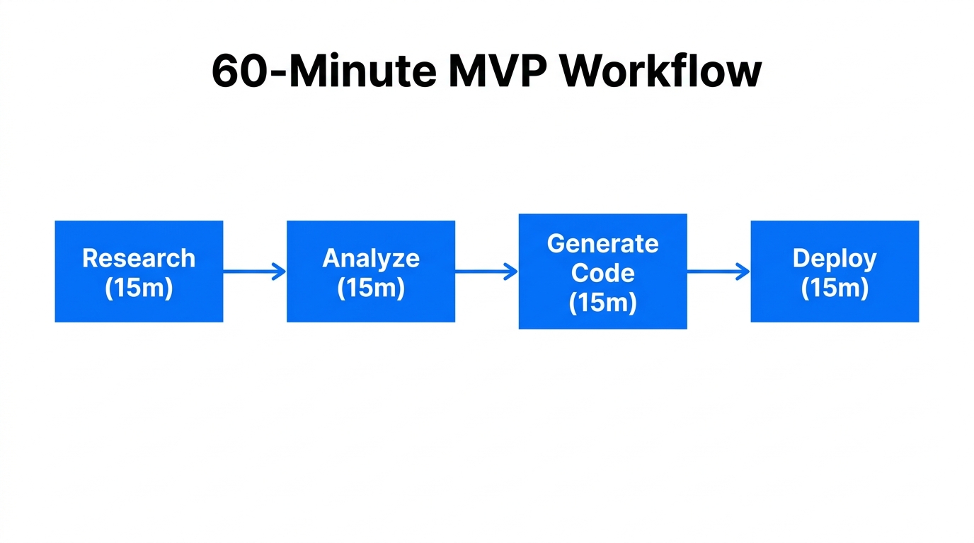 The rapid four-step workflow for moving from research to deployment.