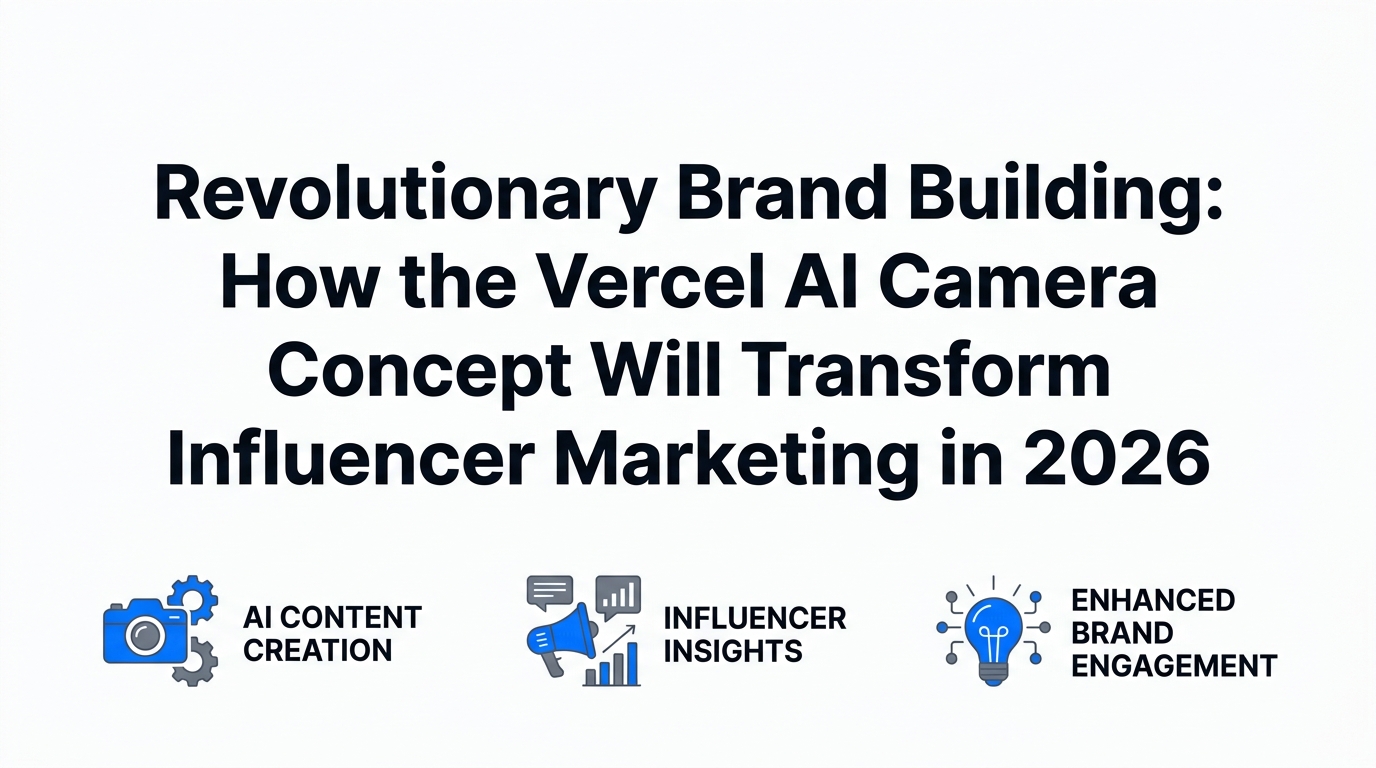 Revolutionary Brand Building: How the Vercel AI Camera Concept Will Transform Influencer Marketing in 2026