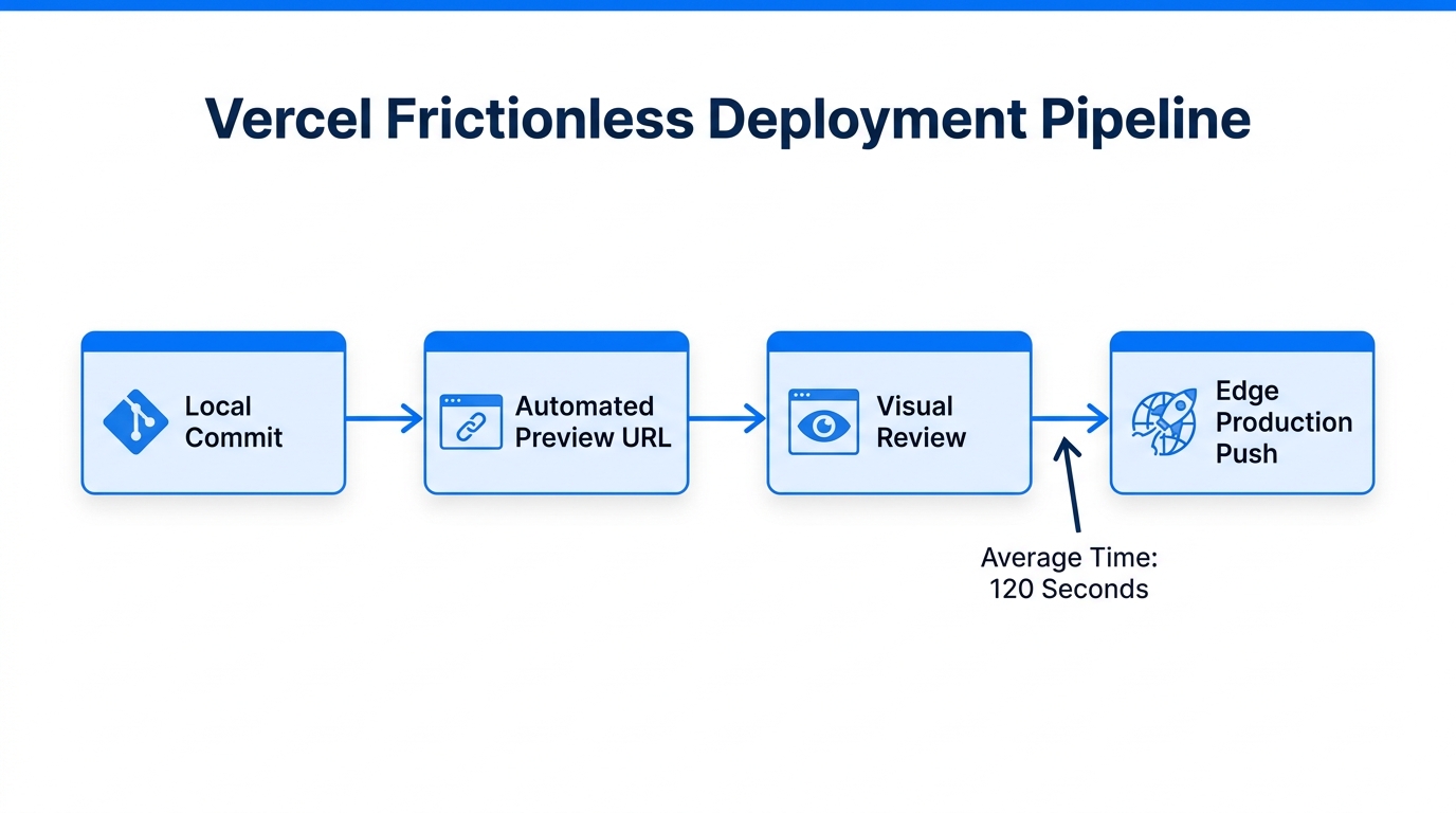Automated workflow showing the reduction of friction in the deployment pipeline.