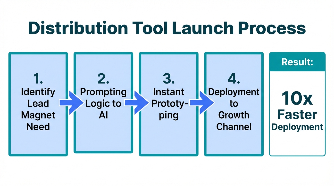 The four-step workflow for launching marketing tools without developers.