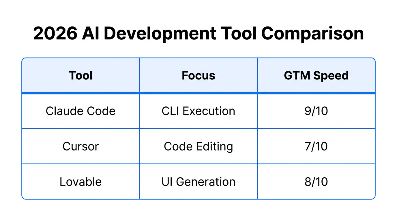 Comparing the top AI development tools for rapid GTM deployment.