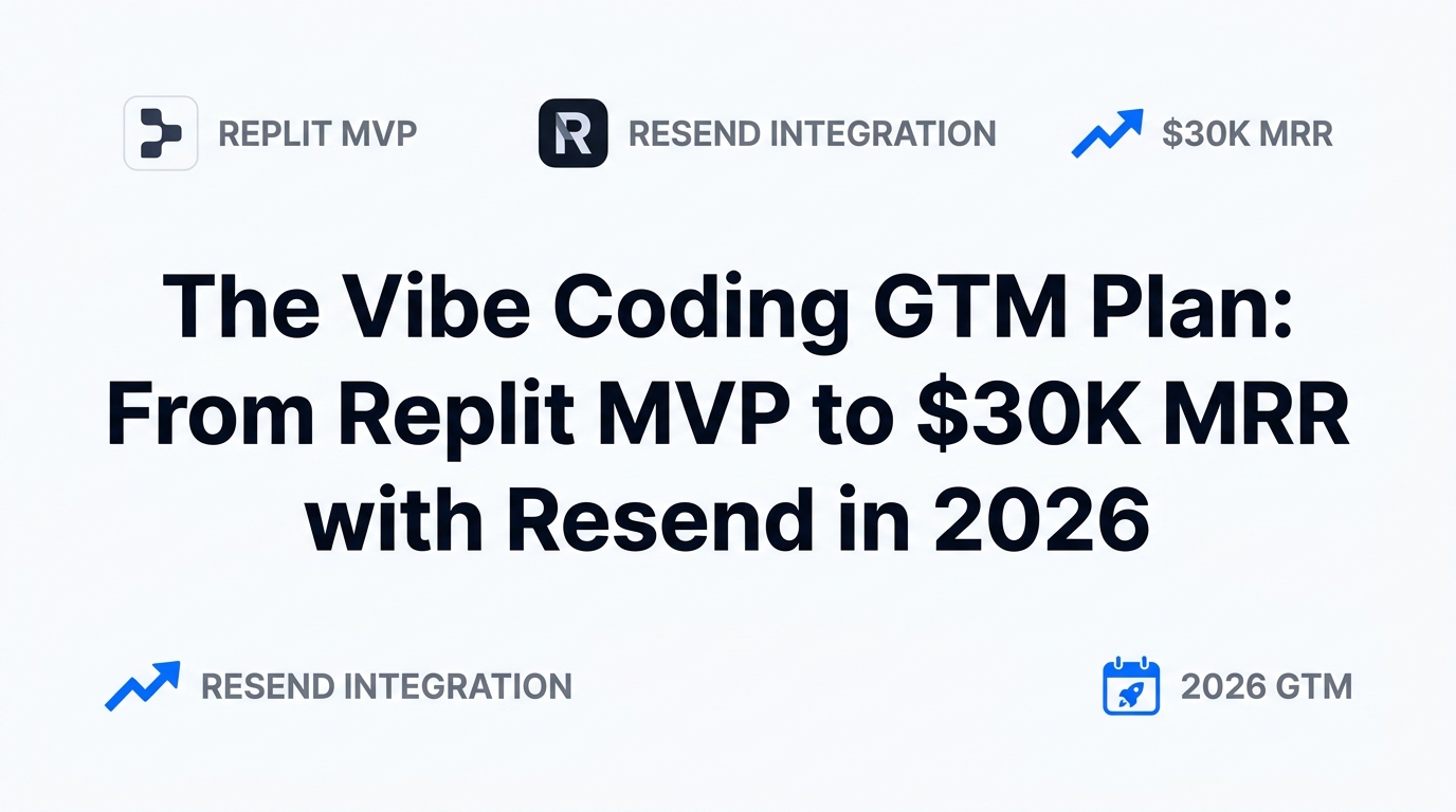 The Vibe Coding GTM Plan: From Replit MVP to $30K MRR with Resend in 2026