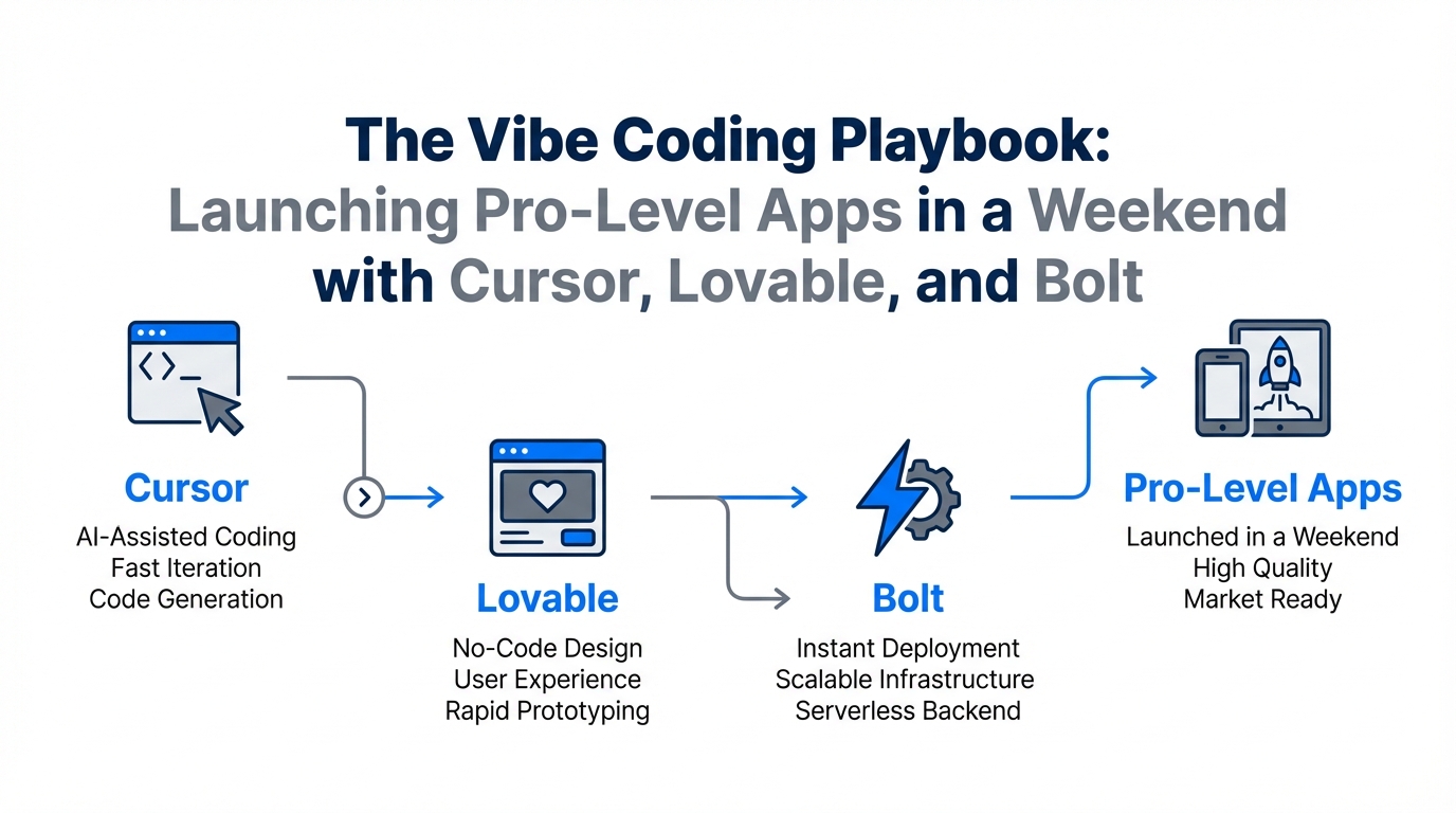 The Vibe Coding Playbook: Launching Pro-Level Apps in a Weekend with Cursor, Lovable, and Bolt