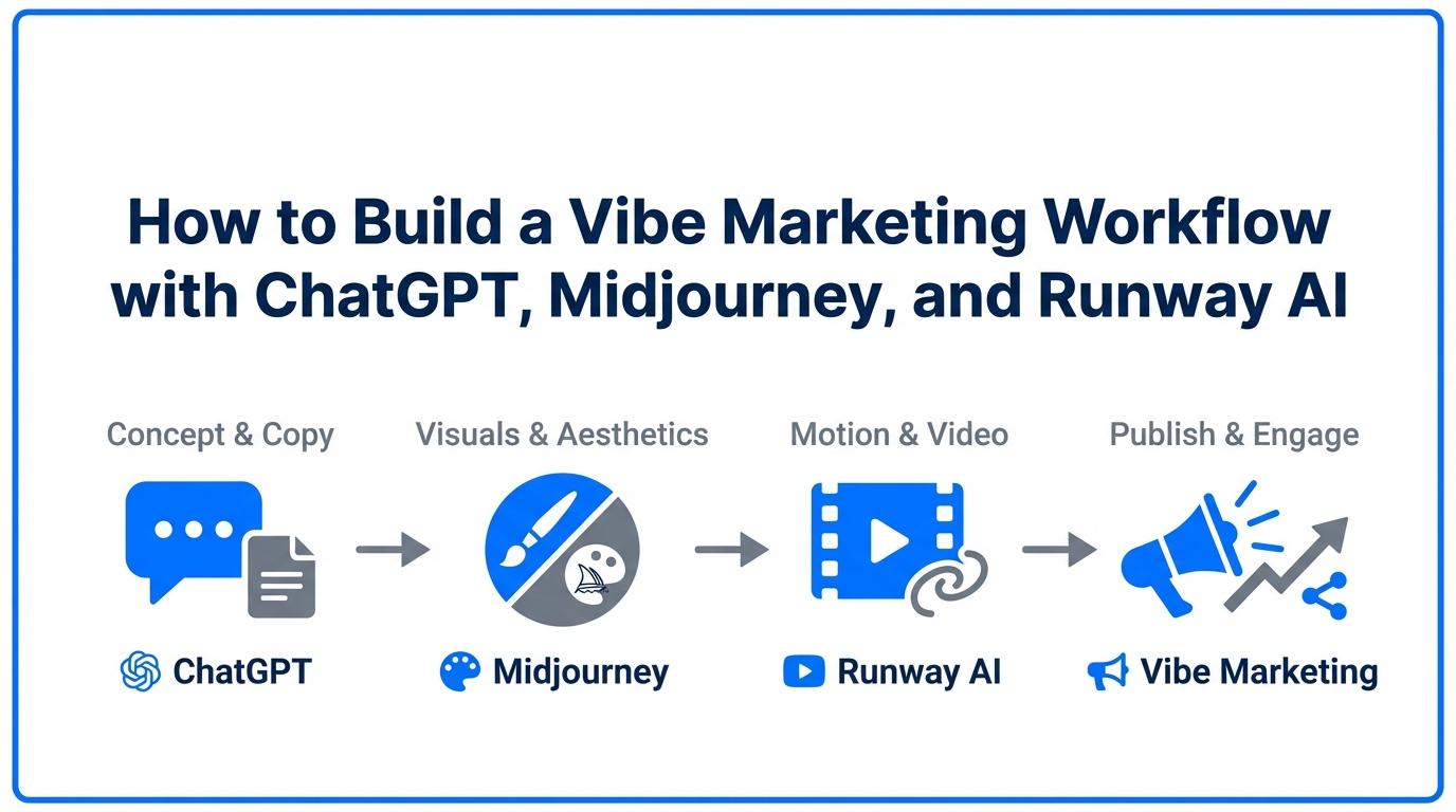 How to Build a Vibe Marketing Workflow with ChatGPT, Midjourney, and Runway AI