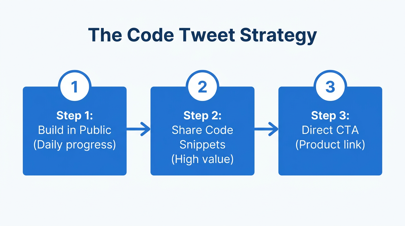 Step-by-step workflow for implementing the viral code-sharing strategy.