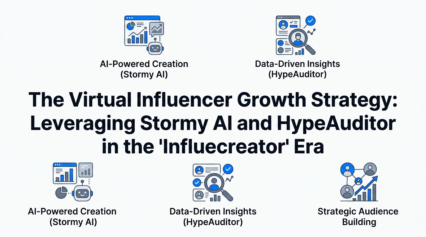The Virtual Influencer Growth Strategy: Leveraging Stormy AI and HypeAuditor in the 'Influecreator' Era