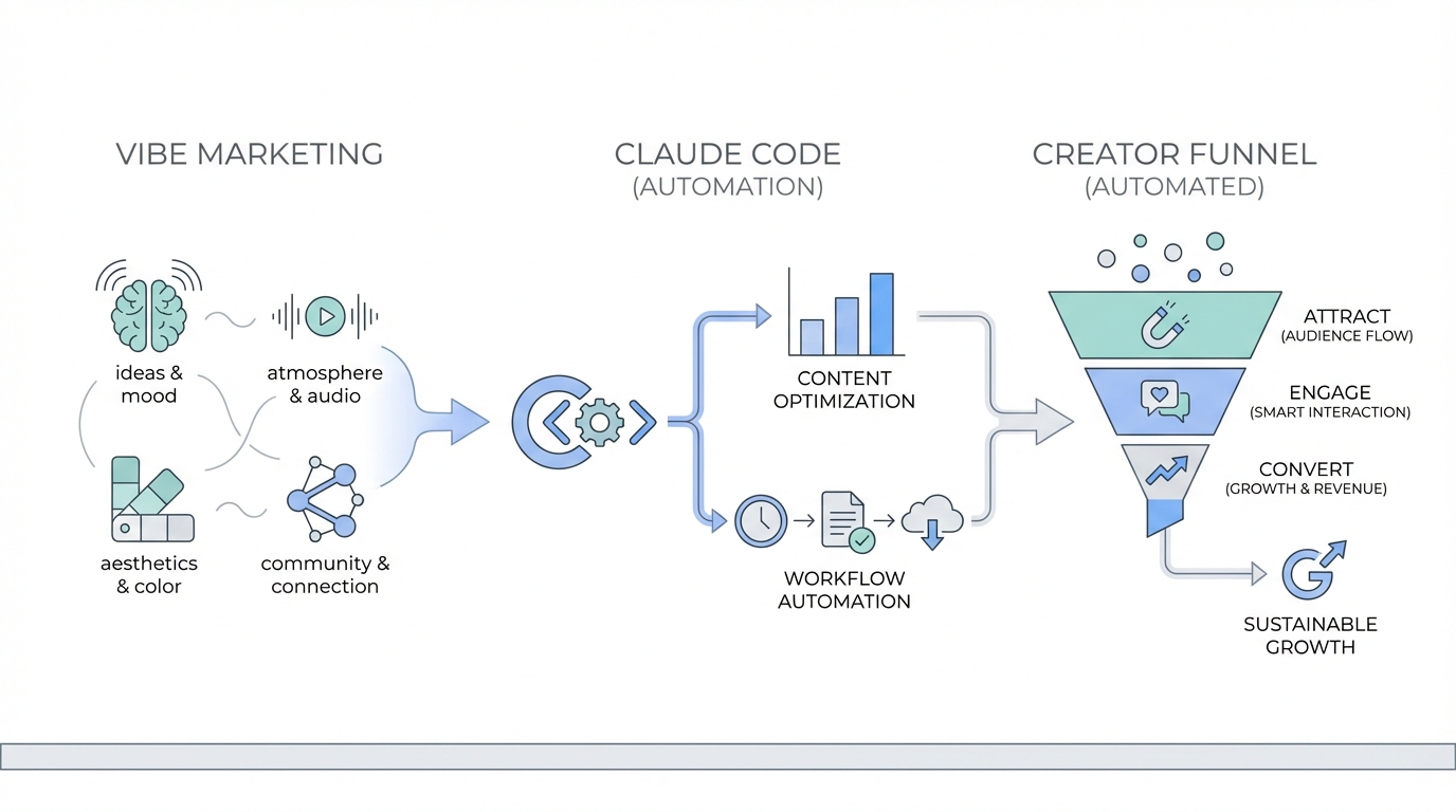 What is Vibe Marketing? How Claude Code is Automating the Creator Funnel