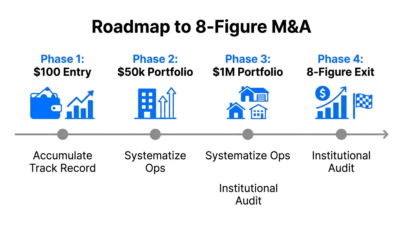 The four-phase roadmap to achieving an eight-figure website exit.